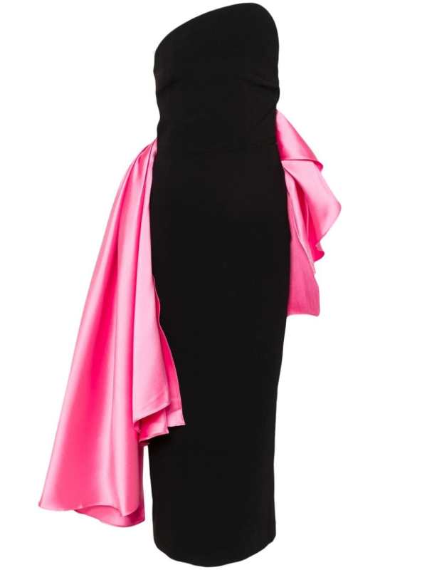 Nala draped-detail dress