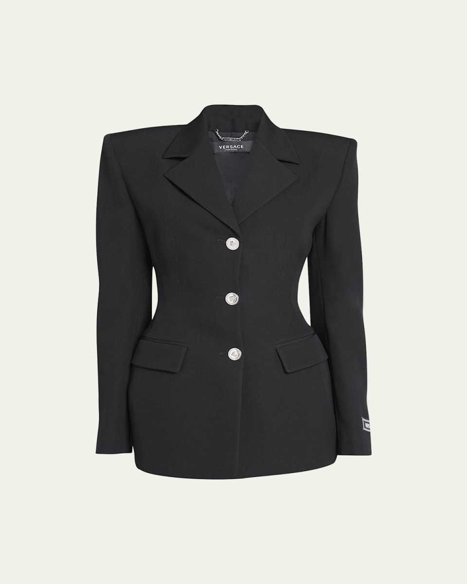 Grain De Poudre Wool Blazer Jacket