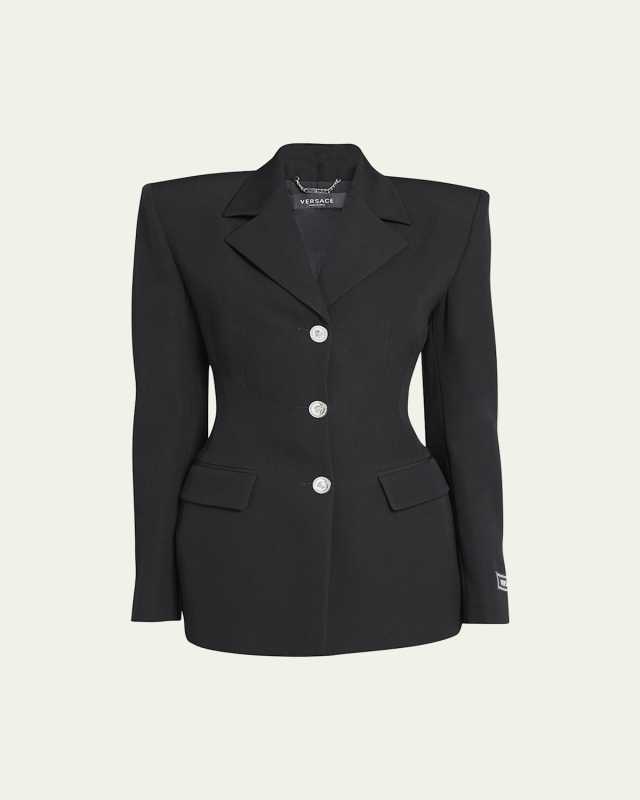 Grain De Poudre Wool Blazer Jacket