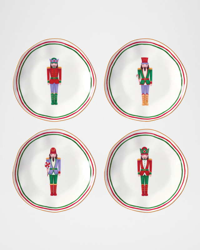 Nutcracker Dinnerware Accent Plates, Set of 4