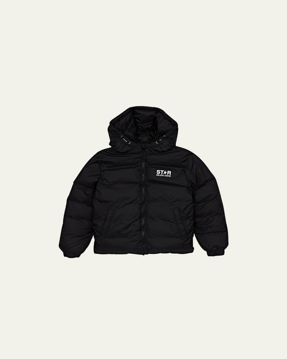 Boy's Star-Print Windbreaker, Size 4-10