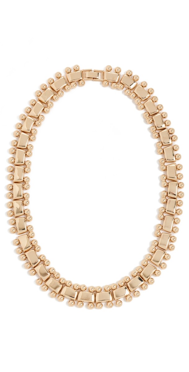 Kenneth Jay Lane Gold Collar Necklace Gold