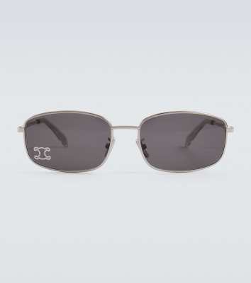 CELINE Triomphe Rhinestone 02 rectangular sunglasses