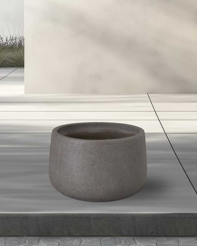Low Opus Terrazzo Gray 20" Planter