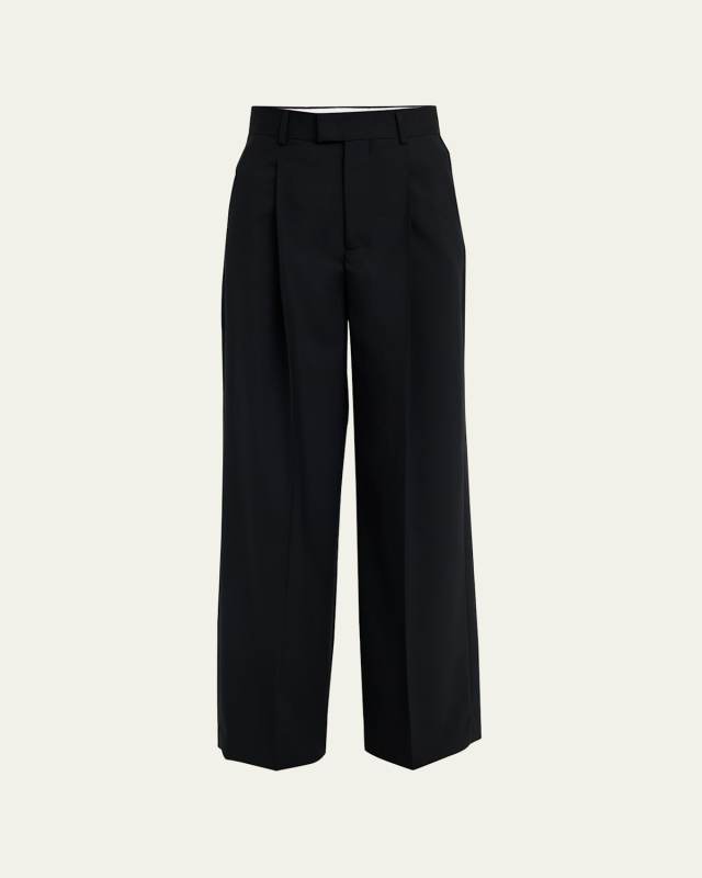 Clara Pintuck Wool Pants