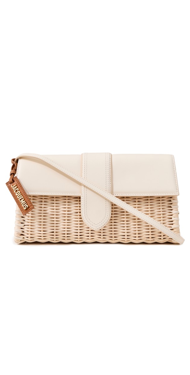 Jacquemus Le Bambino Long Osier Bag Ivory