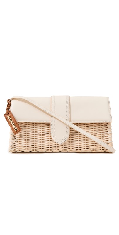 Jacquemus Le Bambino Long Osier Bag Ivory