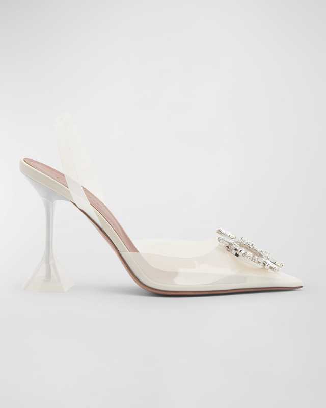 Begum 90mm 'Glass' Slingback Pumps