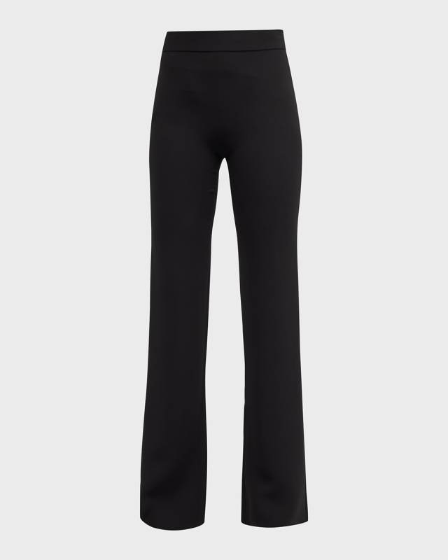 Black Cady Straight-Leg Pants