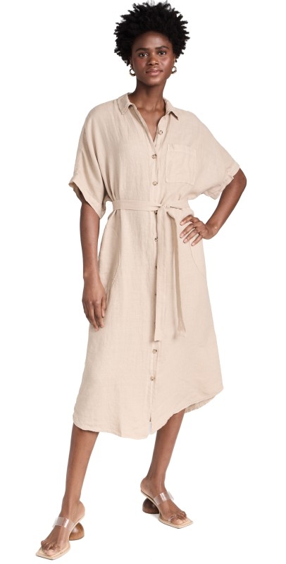 Velvet Sandra Dress Biscuit