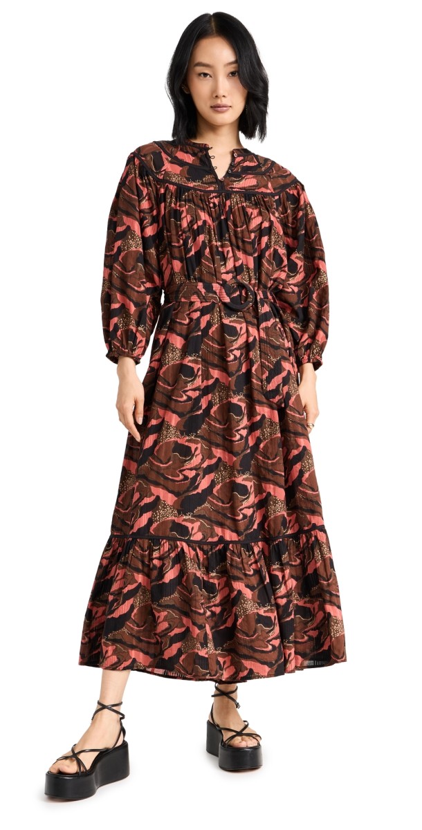 Cleobella Sabine Printed Dress Canyon