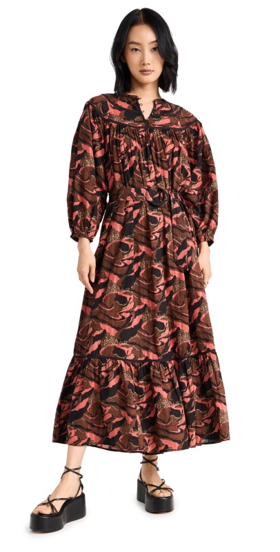 Cleobella Sabine Printed Dress Canyon