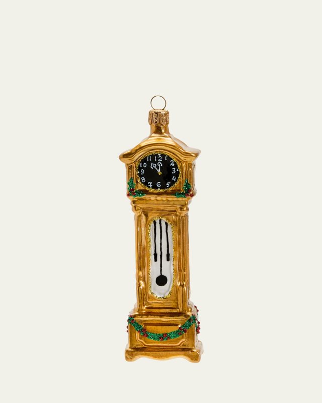 Standing Clock Christmas Ornament