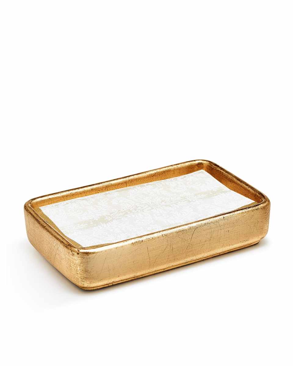 Ava Towel Tray, Gold