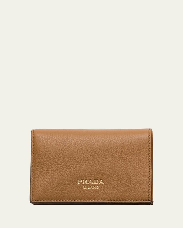 Calf Leather Compact Wallet
