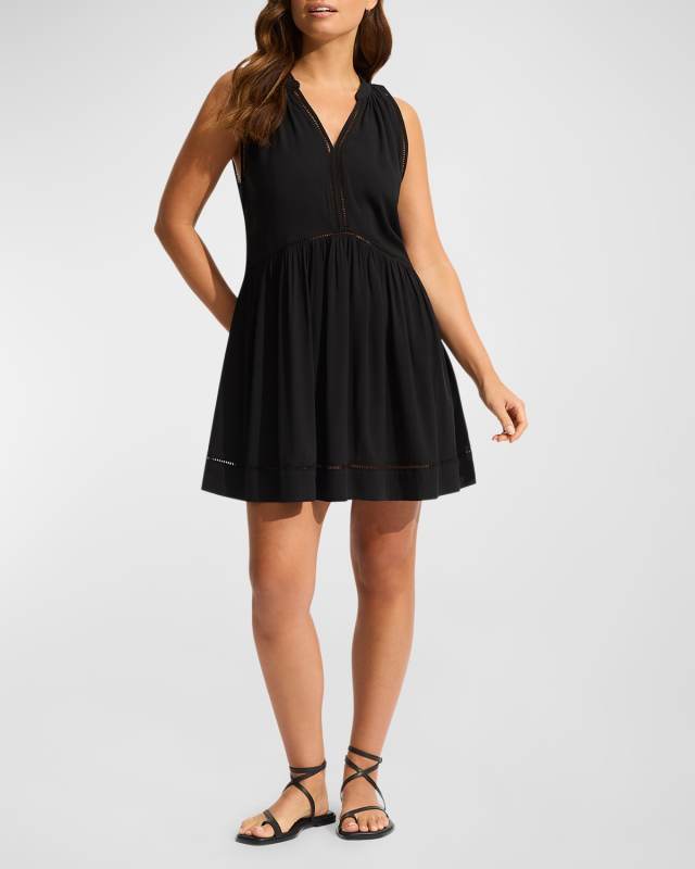Ladder Detail Coverup Dress