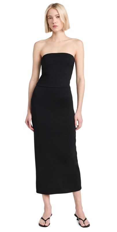 STAUD Cortona Dress Black