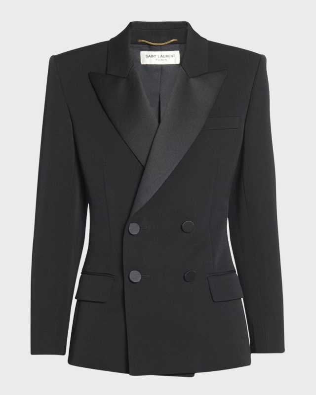 Fitted Tuxedo Blazer Jacket