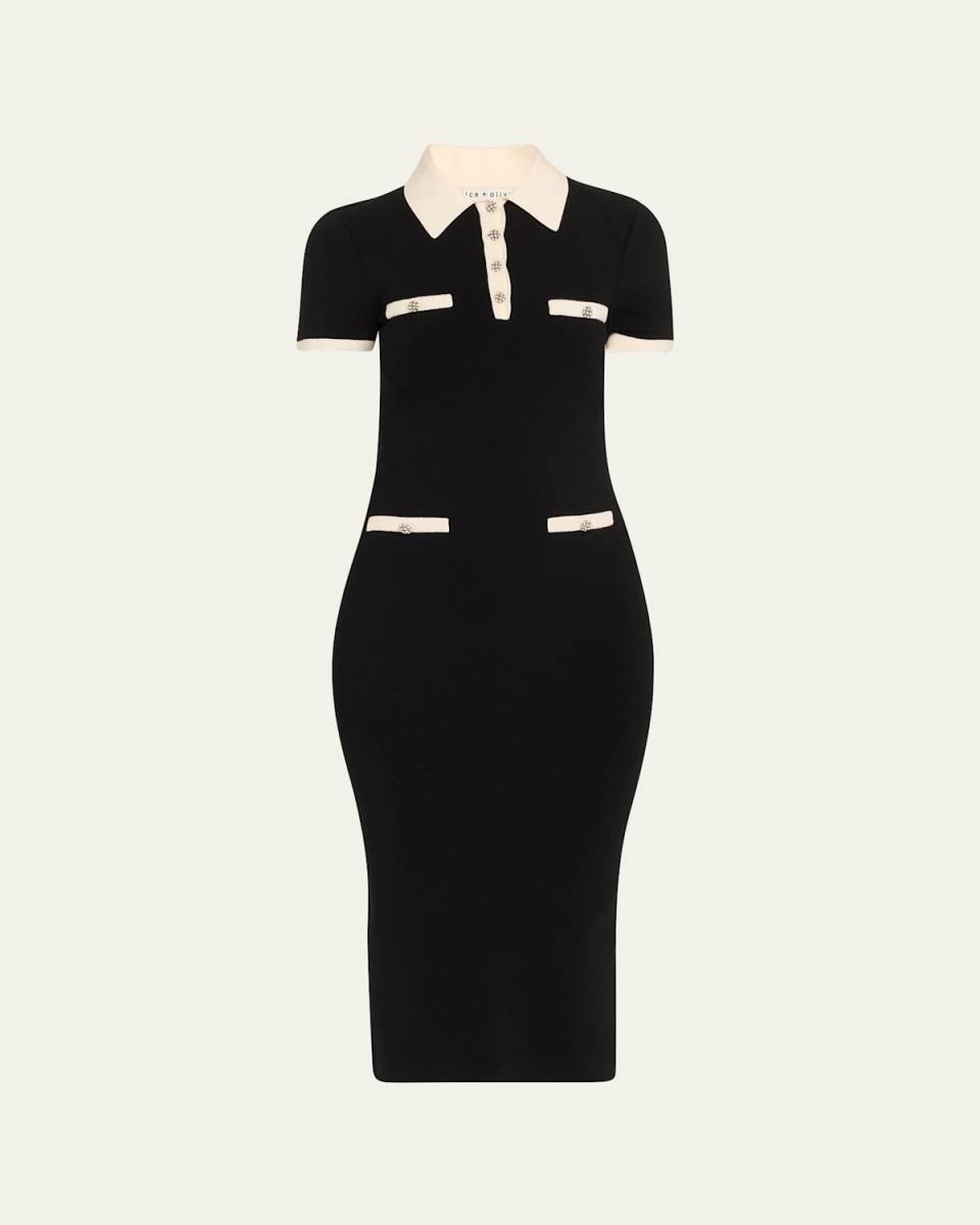 Iris Midi Polo Sweater Dress