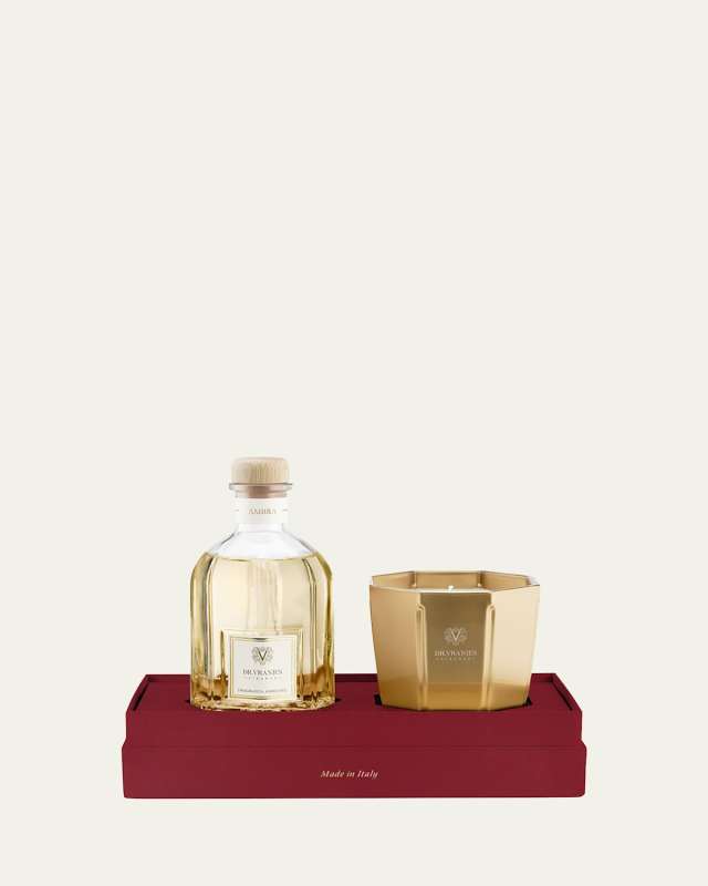 Ambra 8.4 oz. Diffuser and Candle Holiday Gift Set