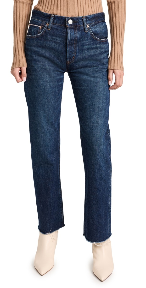 MOUSSY VINTAGE Verde Straight Jeans Dark Blue
