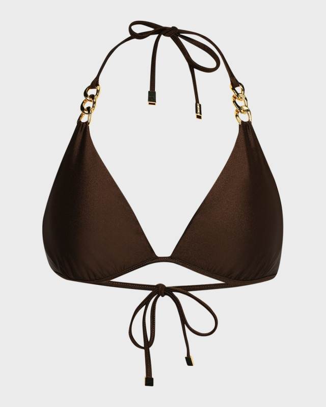 Annabelle Shimmer Triangle Bikini Top