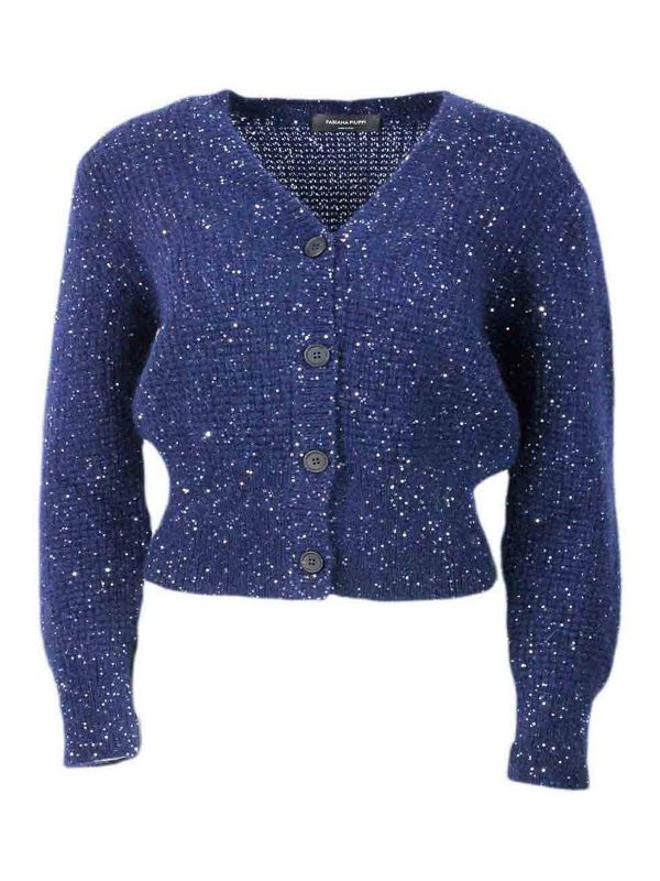 Fabiana Filippi Pull Col Rond - Bleu