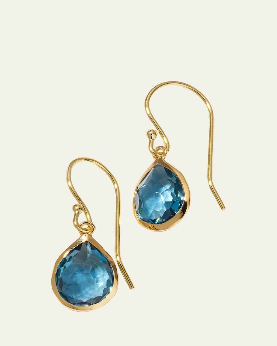 Teeny Teardrop Earrings in 18K Gold