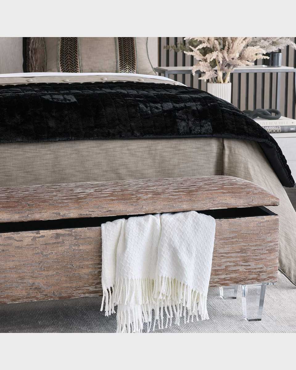 Talena Faux Fur Bed Scarf