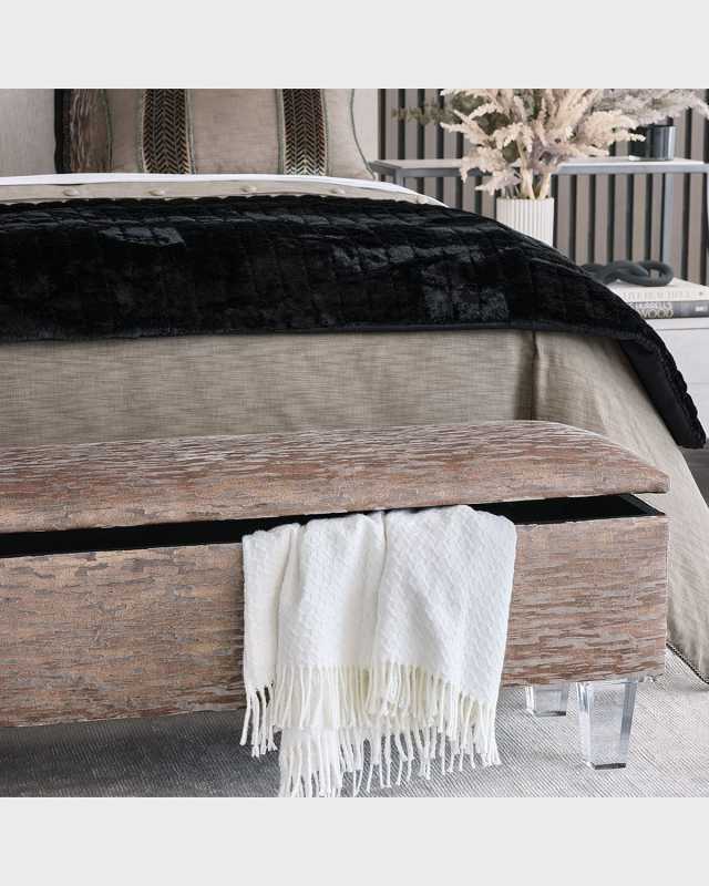 Talena Faux Fur Bed Scarf