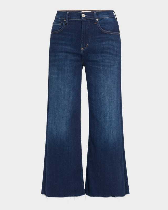 Lyra Wide-Leg Cropped Jeans