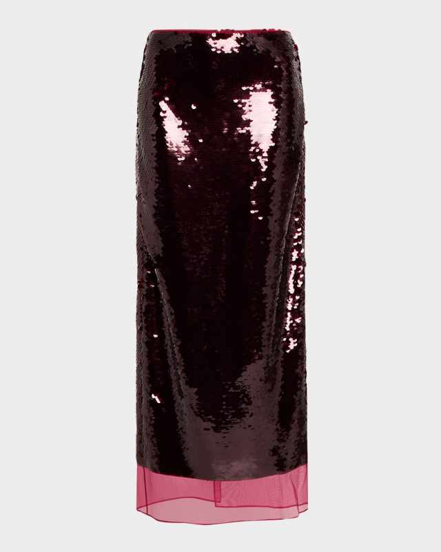 Kazu Sequin Midi Skirt