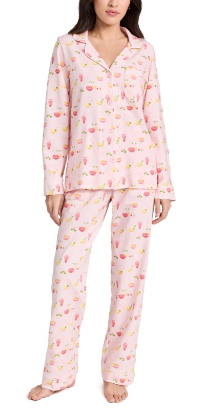 BedHead PJs Cotton Knit Longleeve PJet Pink Mixology
