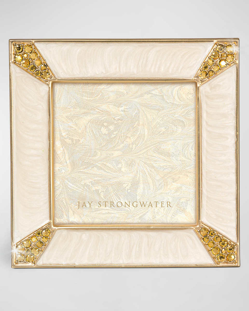 Leland Gold Pave Corner 2" Square Picture Frame