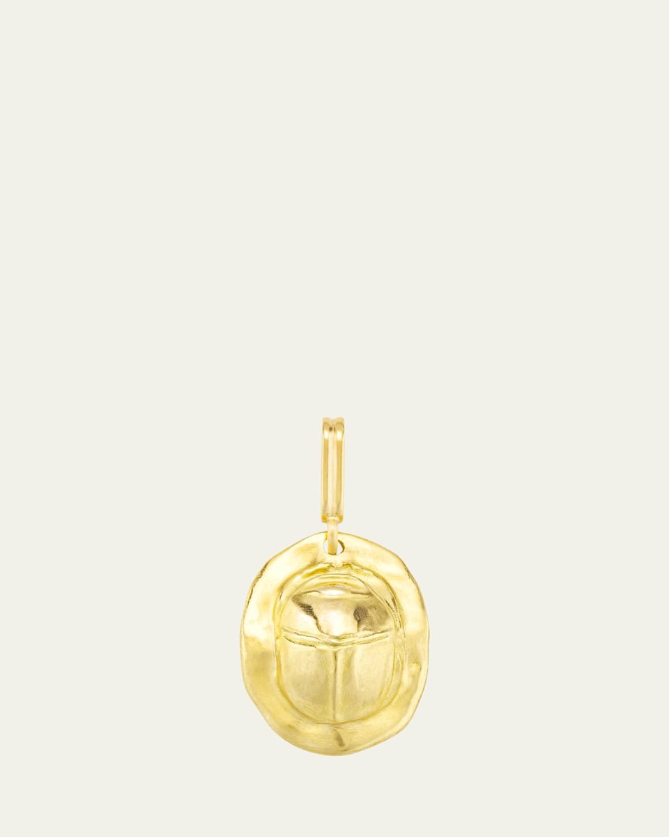 18K Yellow Gold Beetle Charm