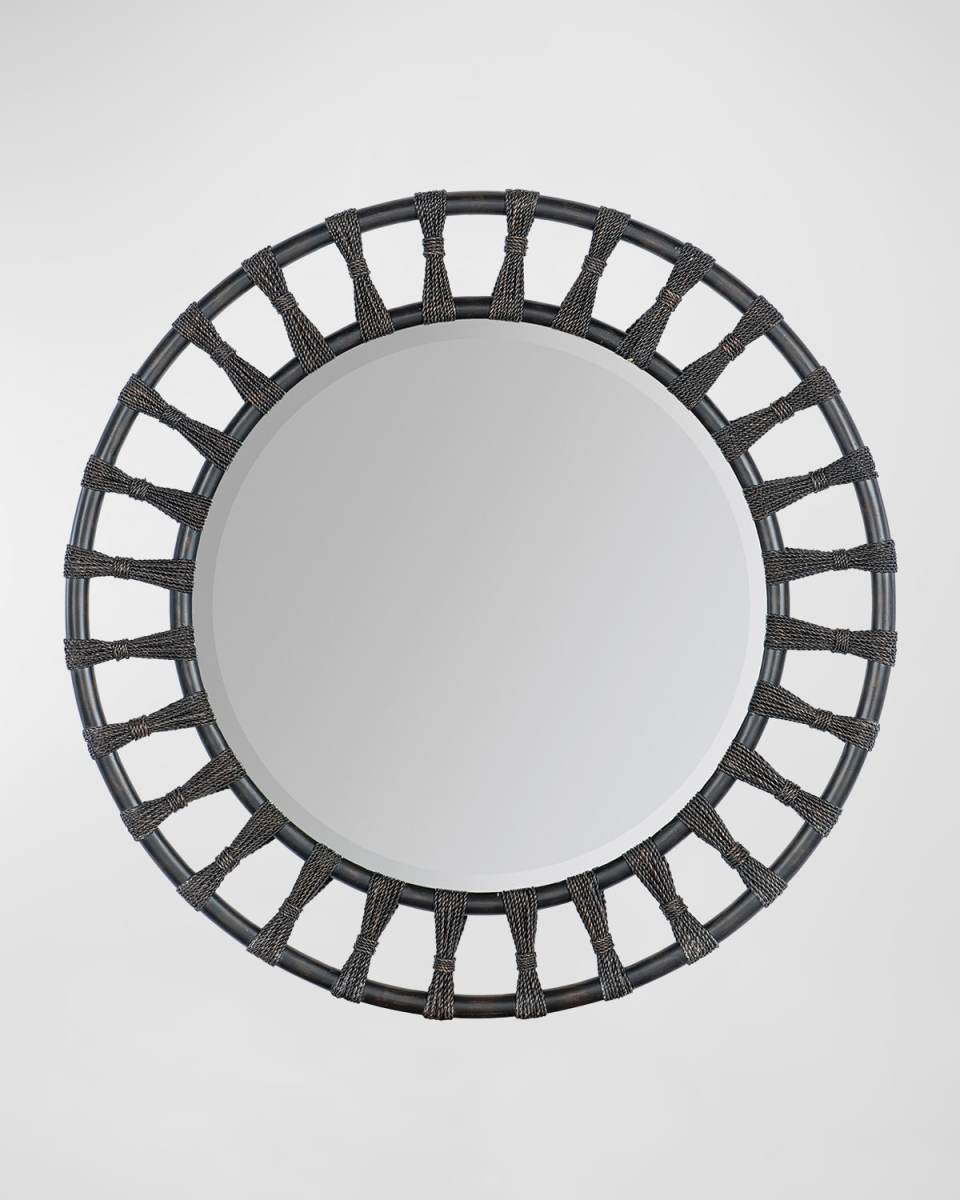 Retreat Rattan 42" Round Wall Mirror