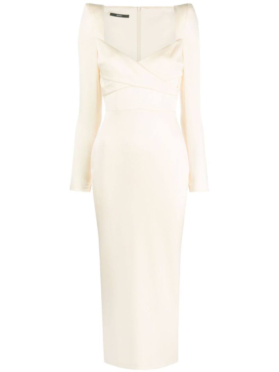 Linden satin midi dress