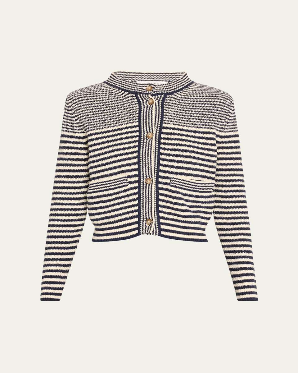 Compact Stripe Cardigan