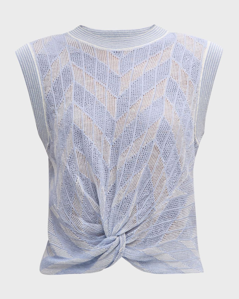 Kellen Sleeveless Twist-Front Sweat