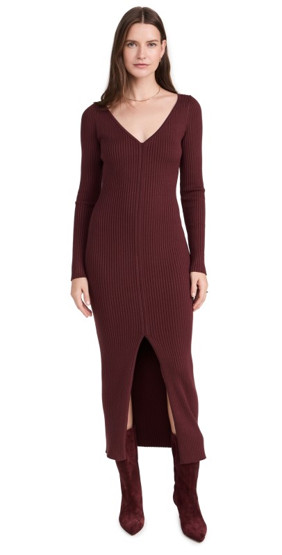 ASTR the Label Glenda Sweater Dress Mulberry