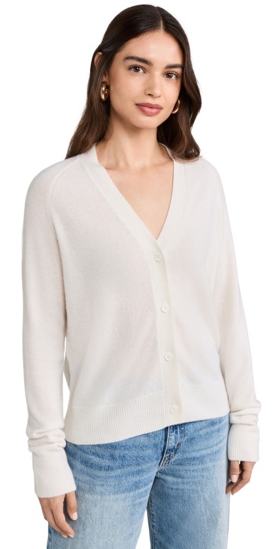 OGD One Grey Day Sloane Cashmere Cardigan Ivory