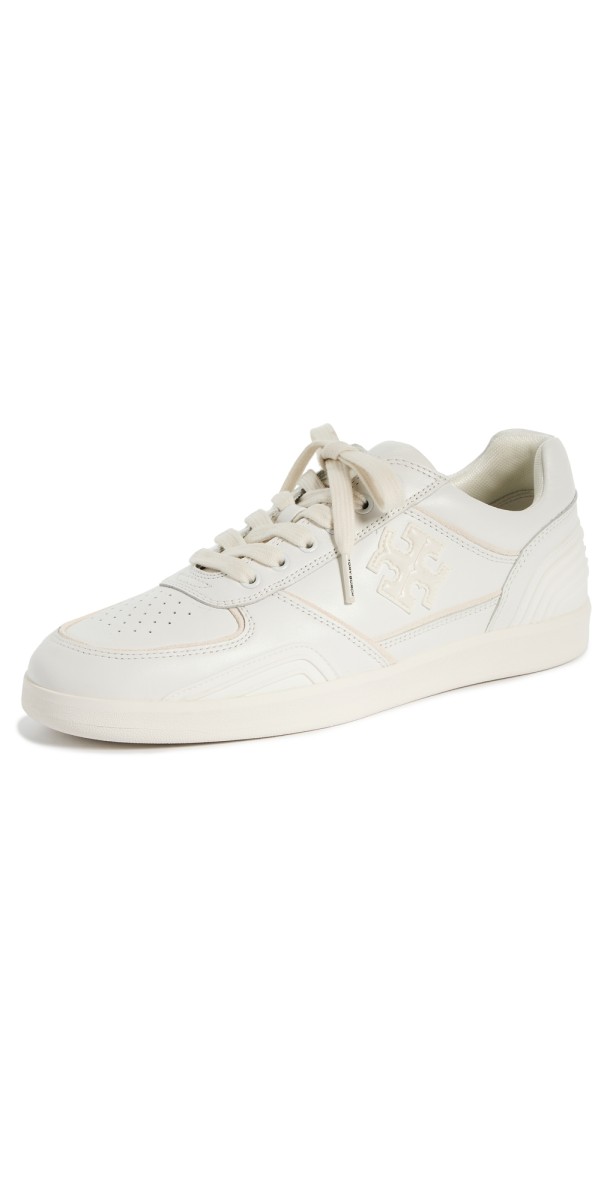 Tory Burch Clover Court Sneakers Titanium White