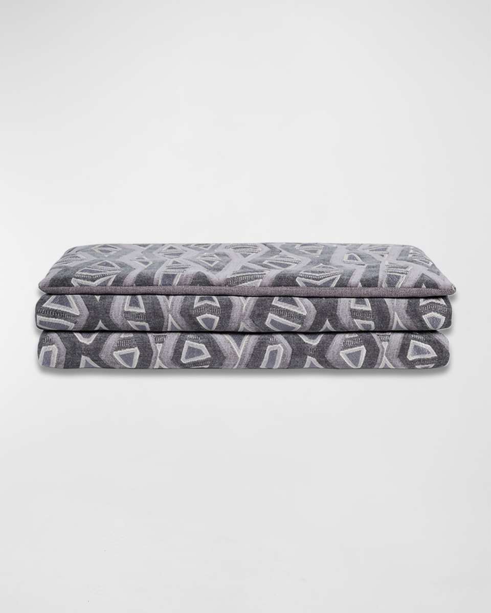 Noah Geometric Bed Scarf, 25" x 90"