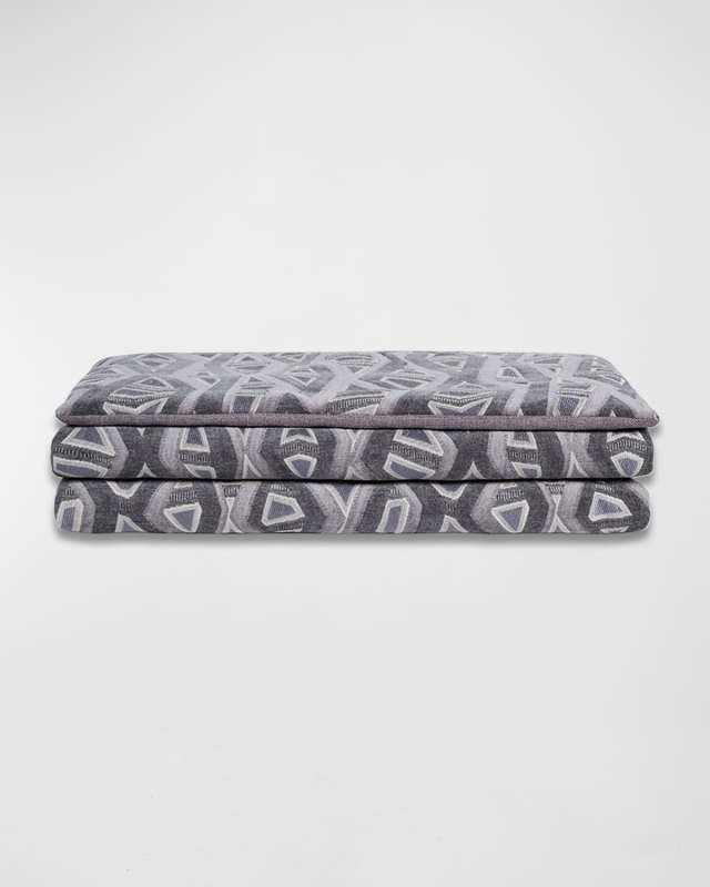 Noah Geometric Bed Scarf, 25" x 90"