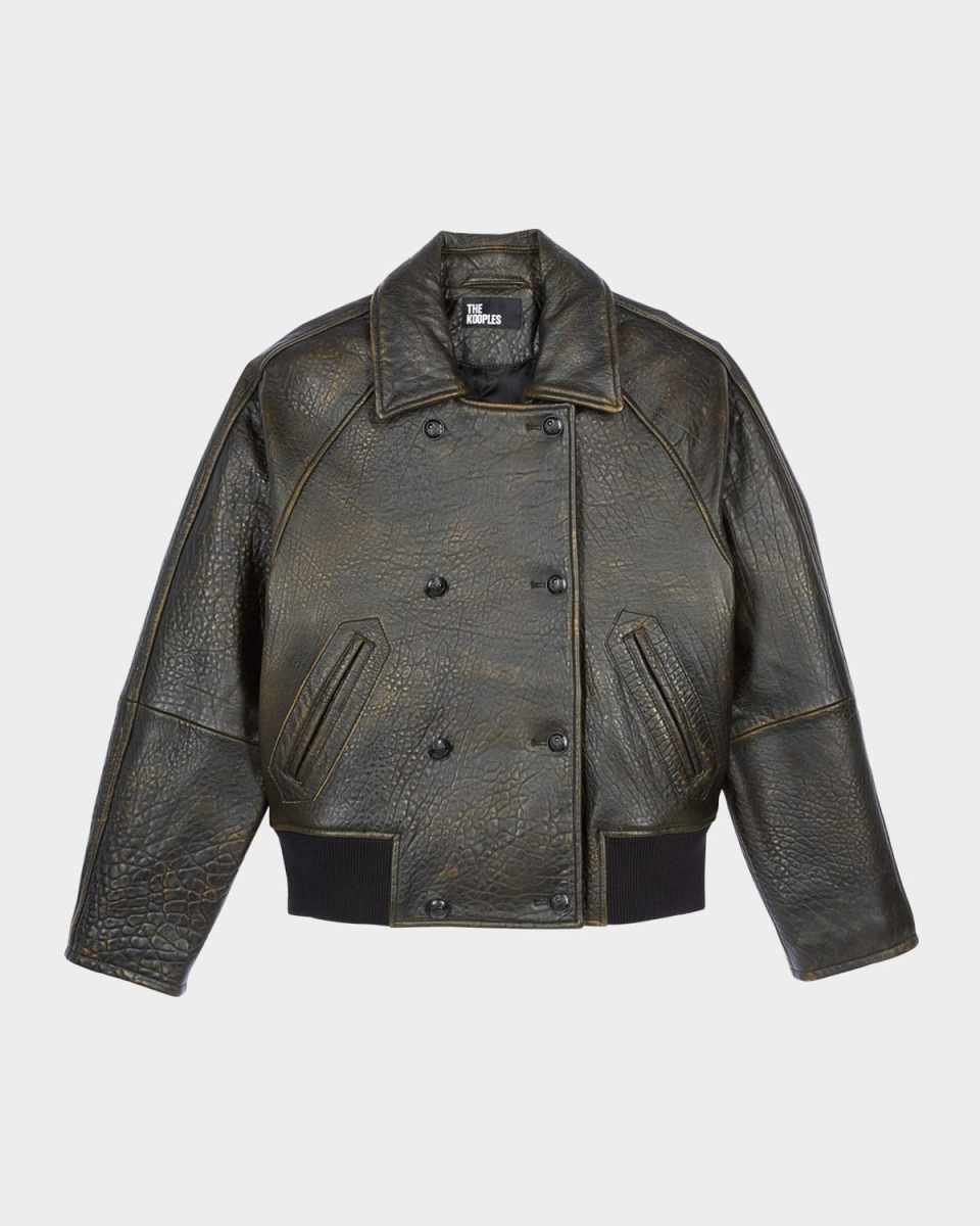 Embossed Leather Jacket