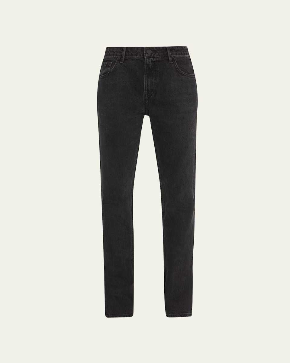 Hailey Low-Rise Slim Bootcut Jeans w/ Slit Hem