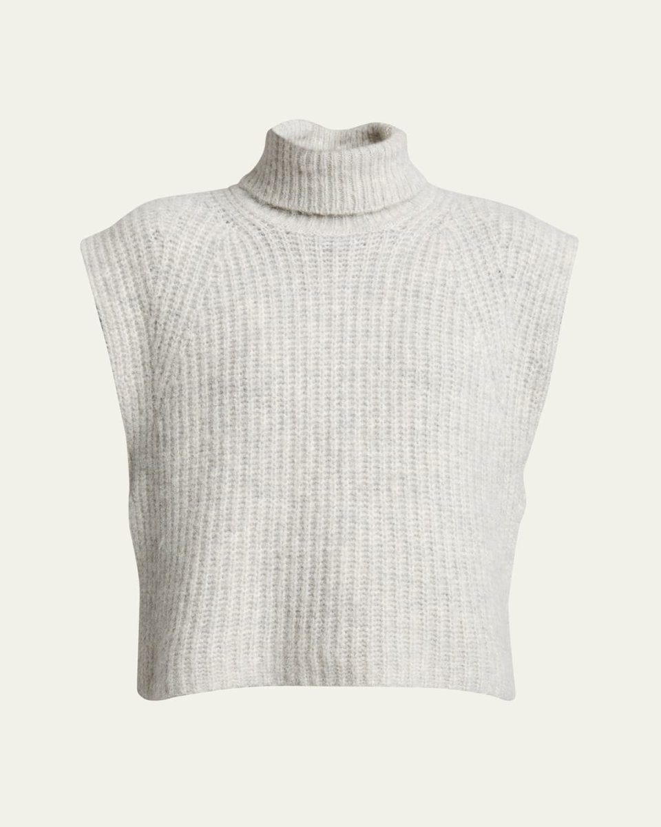 Megan Sleeveless Turtleneck Sweater