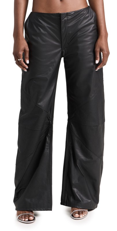 EB Denim Hollywood Frederic Leather Pants Black Leather
