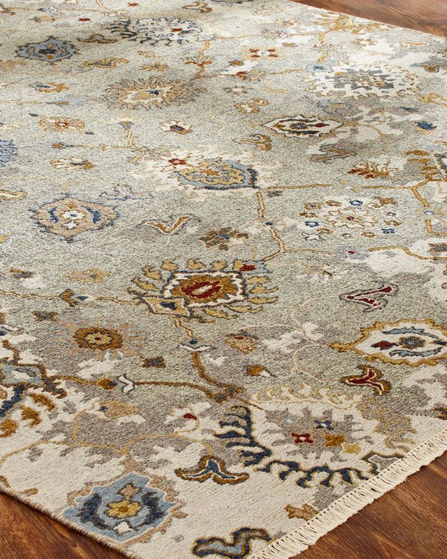 Maiden Soumak Weave Knotted Rug, 6' x 9'