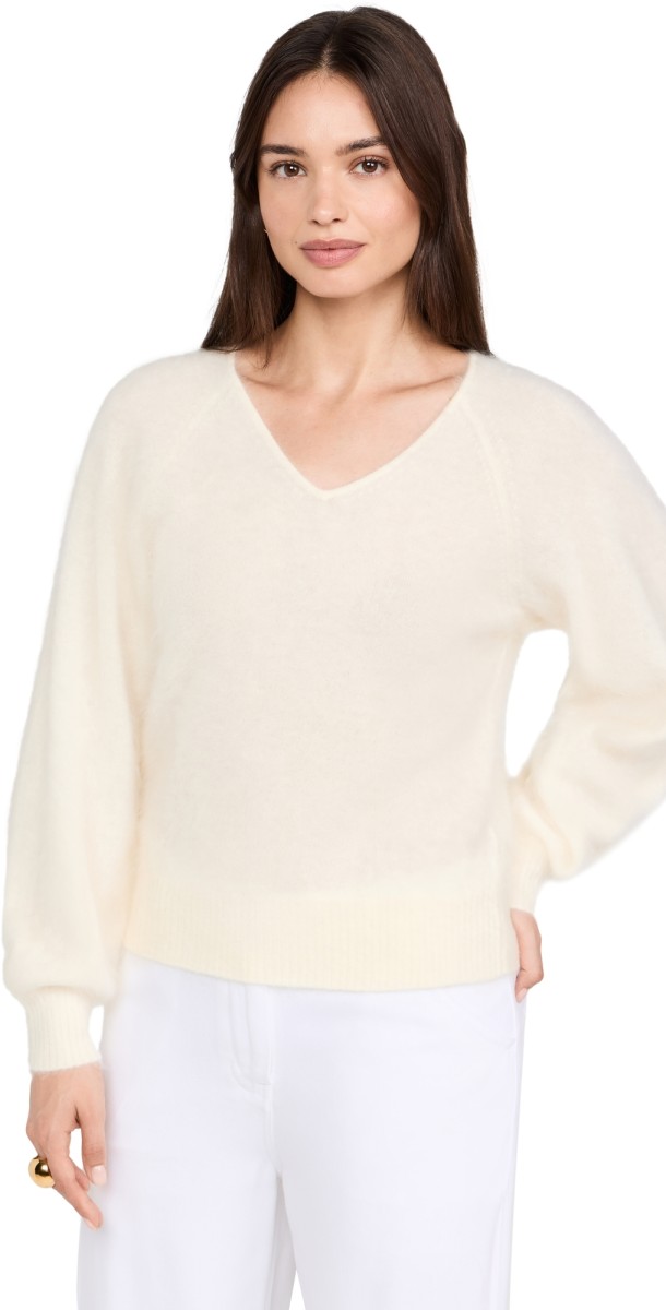 PAIGE Opaline Cashmere Sweater Ivory